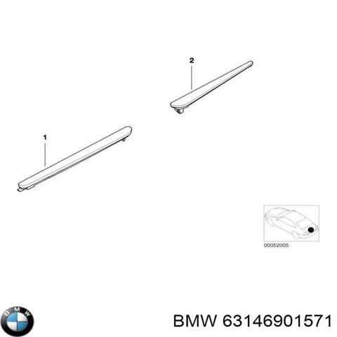 Лівий катафот бампера 63146901571 BMW