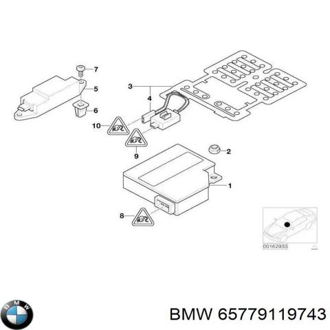 Датчик подушки безпеки 65779119743 BMW