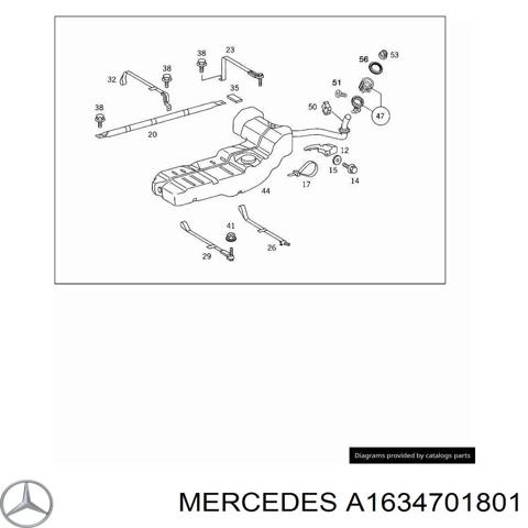 Бак паливний A1634701801 MERCEDES
