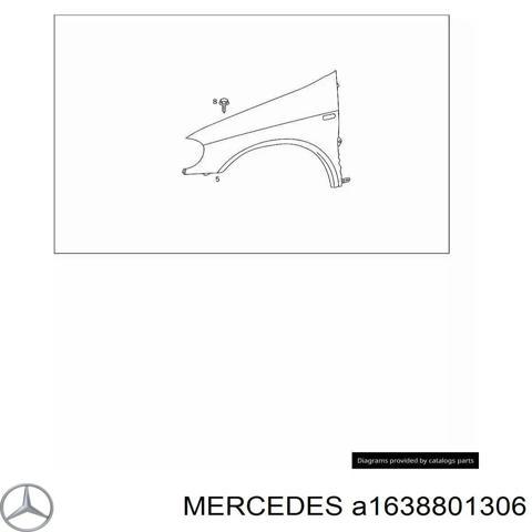 Бічна частина передня ліва A1638801306 MERCEDES