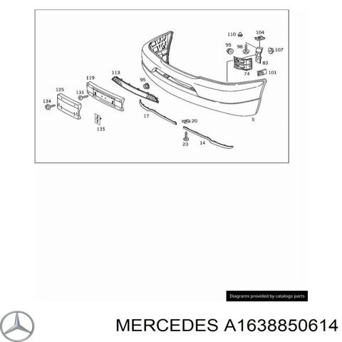 Праве кріплення переднього бампера A1638850614 MERCEDES