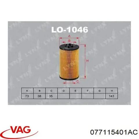 Корпус маслофільтра 077115401AC VAG