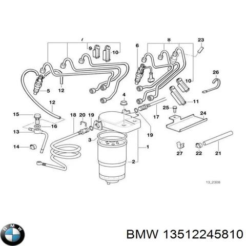 Форсунка паливна 13512245810 BMW