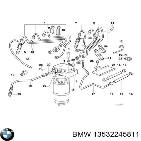 Форсунка паливна 13532245811 BMW