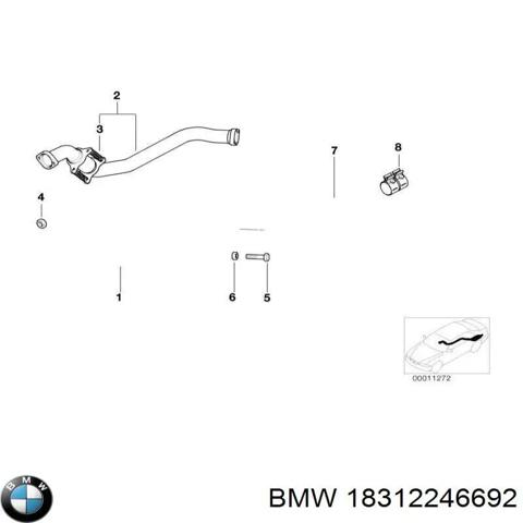 Глушник передній 18312246692 BMW