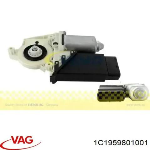 Двигун склопідіймача двері передньої, лівої 1C1959801001 VAG