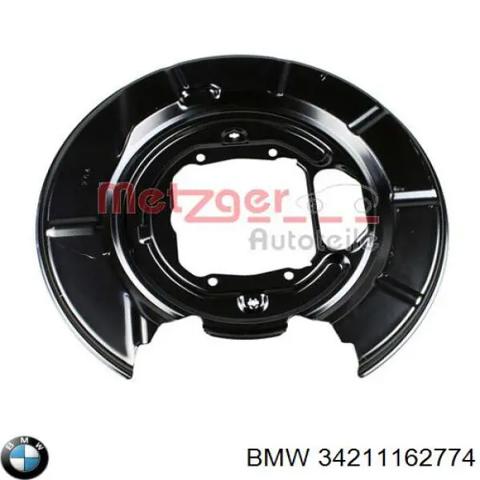 Захист гальмівного диска заднього, правий 34211162774 BMW