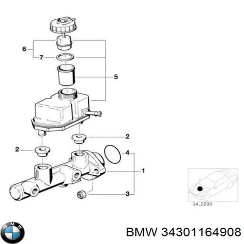 Бачок ГГЦ 34301164908 BMW