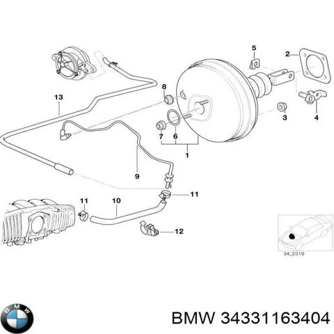 Підсилювач гальм вакуумний 34331163404 BMW