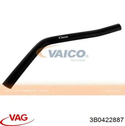 Шланг ГПК, низького тиску, від бачка до насоса 3B0422887 VAG