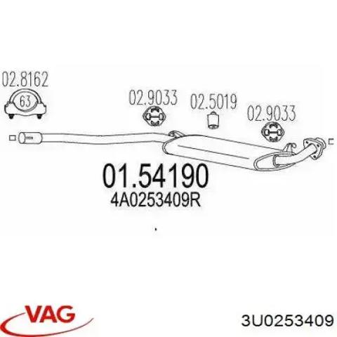Вихлопна труба 3U0253409 VAG