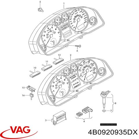 Щиток приладів 4B0920935DX VAG