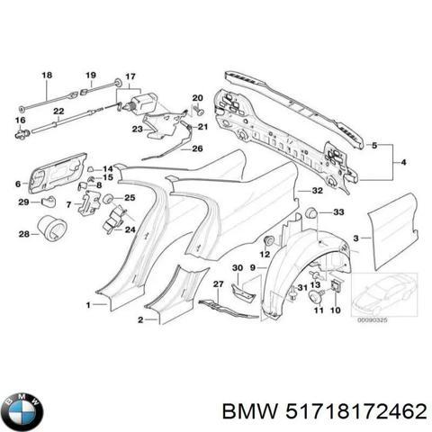 Підкрилок задній правий 51718172462 BMW