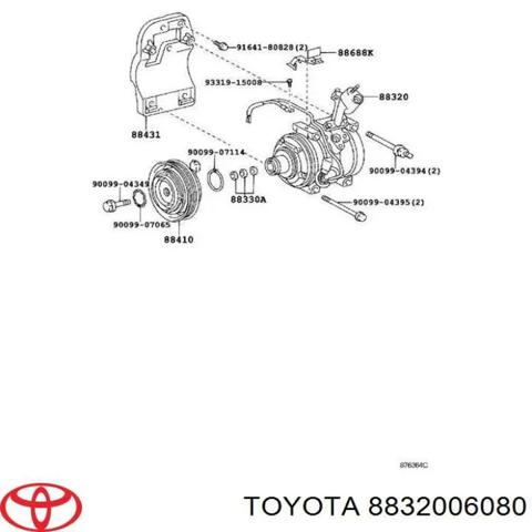 Насос кондиціонера 8832006080 TOYOTA