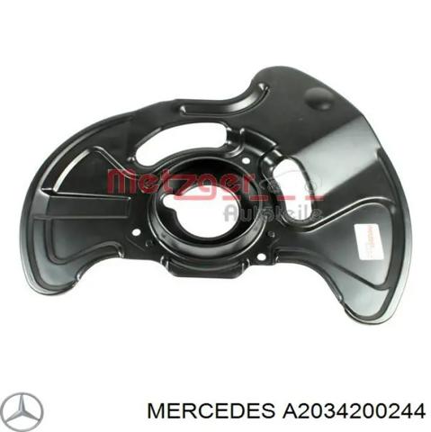 Захист гальмівного диска, переднього, правого A2034200244 MERCEDES