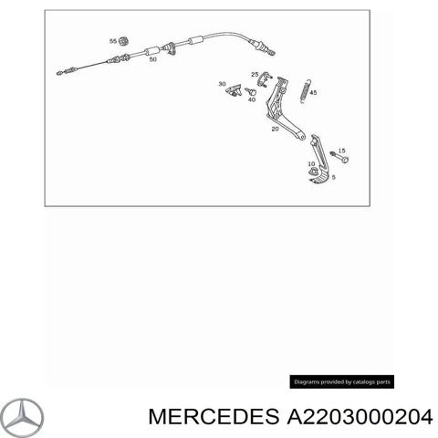 Педаль акселератора A2203000204 MERCEDES
