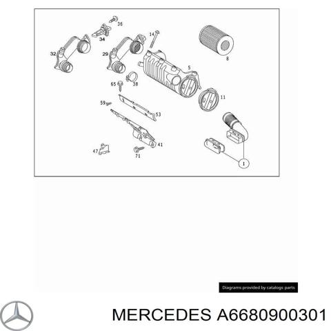Корпус повітряного фільтра A6680900301 MERCEDES