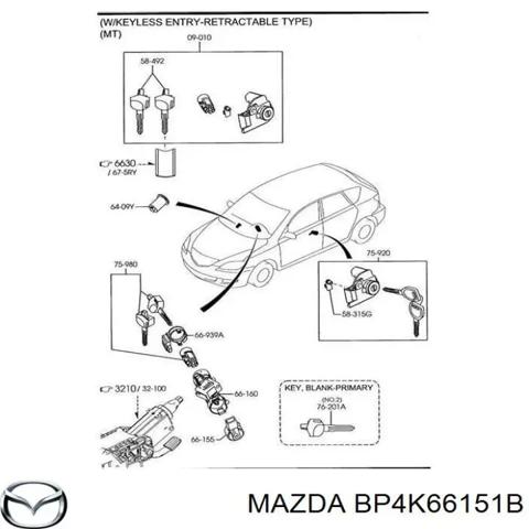 Контактна група замка запалювання BP4K66151B MAZDA