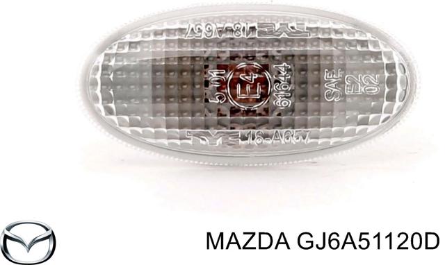 Повторювач повороту на крилі GJ6A51120D MAZDA