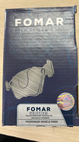 Колодки передні 625381 FOMAR