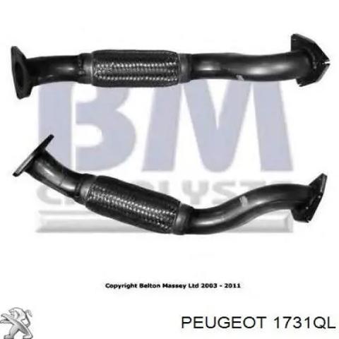 Труба вихлопна, від каталізатора до глушника 1731QL PEUGEOT