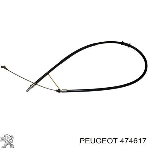 Трос ручного гальма задній, правий/лівий 474617 PEUGEOT