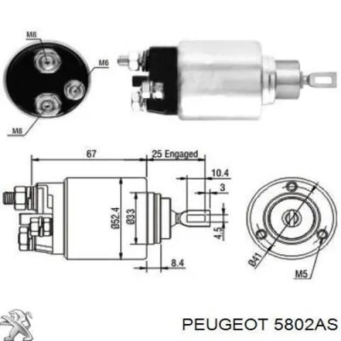 Стартер автомобільний 5802AS PEUGEOT