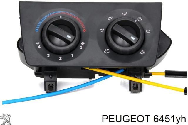 Блок управління пічкою 6451YH PEUGEOT