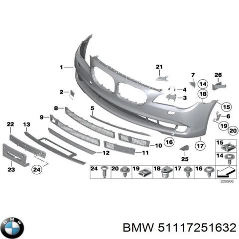 Бампер передній 51117251632 BMW