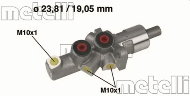 Циліндр головний гальма (Гідротормоз) 050177 METELLI