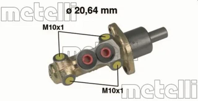Циліндр головний гальма (Гідротормоз) 050207 METELLI
