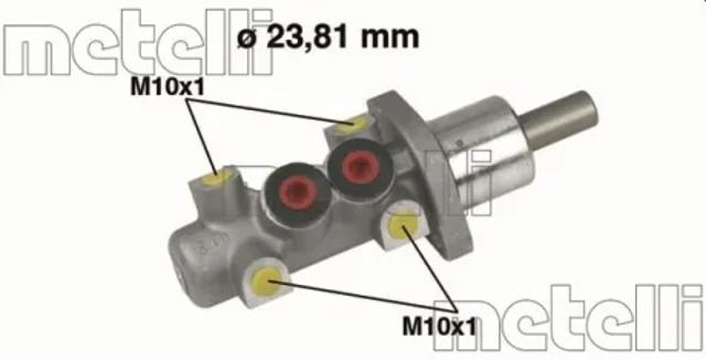 Циліндр головний гальма (Гідротормоз) 050247 METELLI