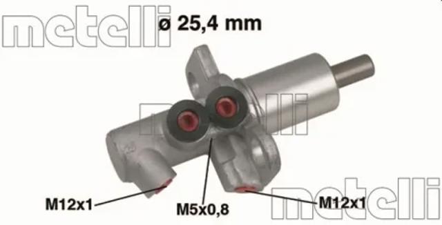 Циліндр головний гальма (Гідротормоз) 050458 METELLI