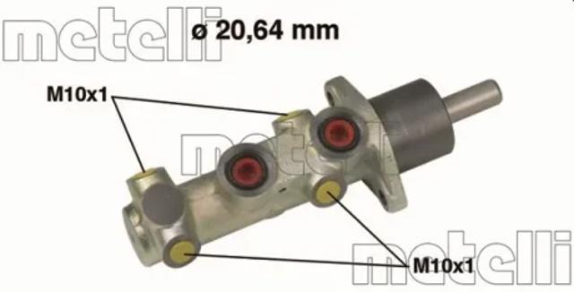 Циліндр гальмівний, головний 050525 METELLI
