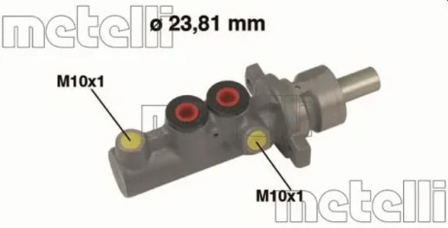 Циліндр гальмівний, головний 050544 METELLI