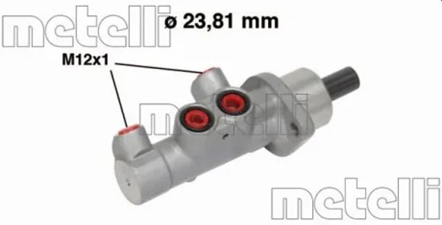 Циліндр гальмівний, головний 050587 METELLI
