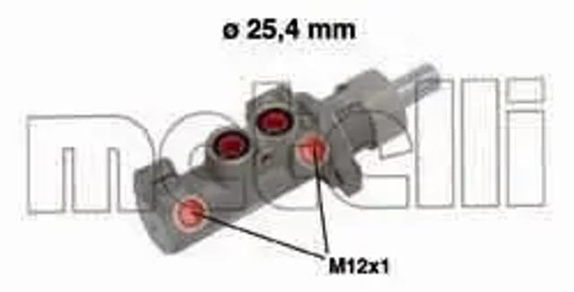 Циліндр гальмівний, головний 050642 METELLI