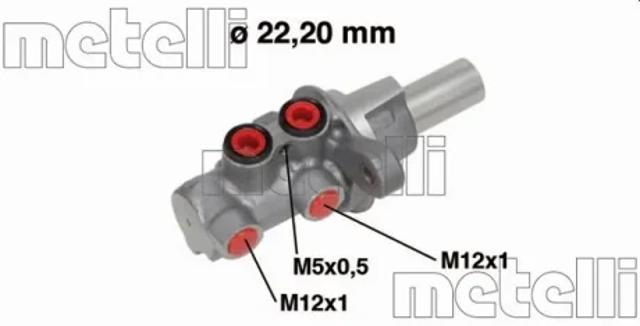 Циліндр гальмівний, головний 050686 METELLI