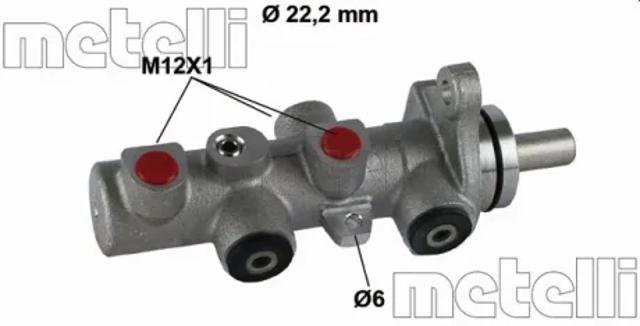 Циліндр головний гальма (Гідротормоз) 050793 METELLI