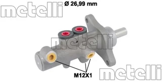 Циліндр головний гальма (Гідротормоз) 050832 METELLI