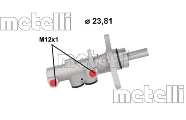 Циліндр головний гальма (Гідротормоз) 051200 METELLI