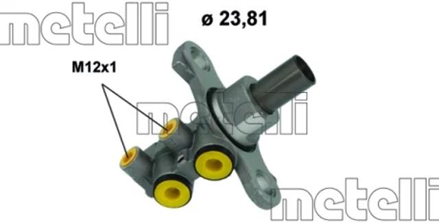 Циліндр гальмівний, головний 051228 METELLI
