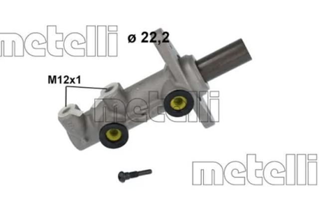 Циліндр гальмівний, головний 051236 METELLI