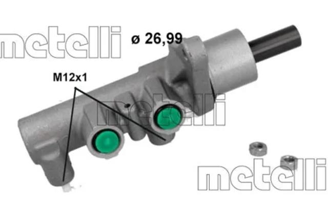 Циліндр гальмівний, головний 051248 METELLI