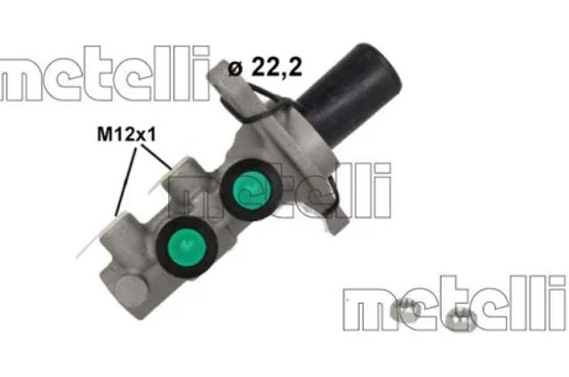 Циліндр головний гальма (Гідротормоз) 051249 METELLI