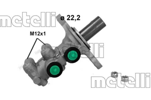 Циліндр головний гальма (Гідротормоз) 051262 METELLI