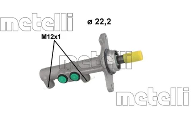 Циліндр гальмівний, головний 051267 METELLI