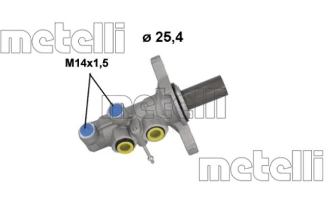 Циліндр головний гальма (Гідротормоз) 051274 METELLI