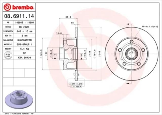 08691114 Brembo