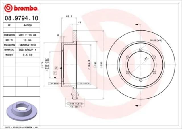 Дискові гальма 08979410 BREMBO